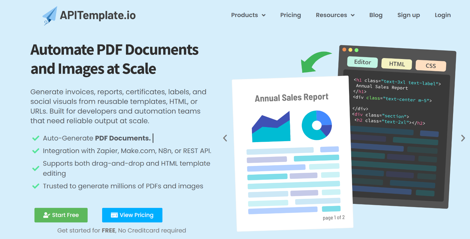 APITemplate.io — Automate PDF Documents and Images at Scale