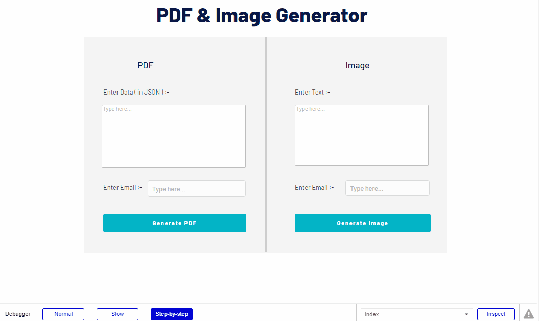 Bubble.io PDF invoice generation demo