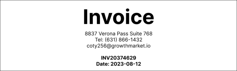 Types Of Invoice Header And The Elements In Invoice Headers Apitemplate Io