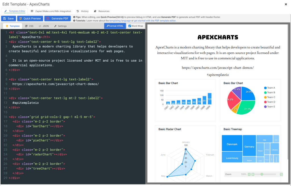 Generating PDF Documents from HTML Content - APITemplate.io